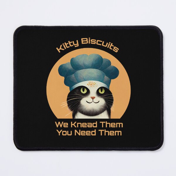 Item preview, Cute Black and White Funny Cat Making Biscuits With Love and a Chef Hat You Need Them designed and sold by MattsMultiverse.