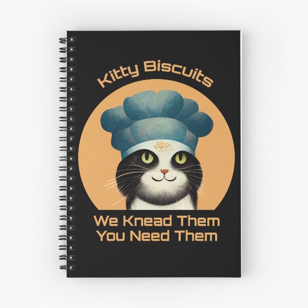 Item preview, Cute Black and White Funny Cat Making Biscuits With Love and a Chef Hat You Need Them designed and sold by MattsMultiverse.