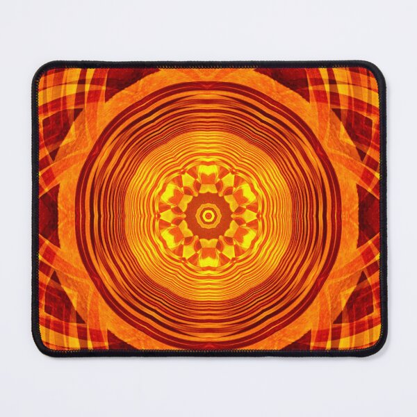 Item preview, PATTERN DESIGN STUDY #12 - Yellow, Rust and Orange Geometric Circles designed and sold by DEL-Productions.