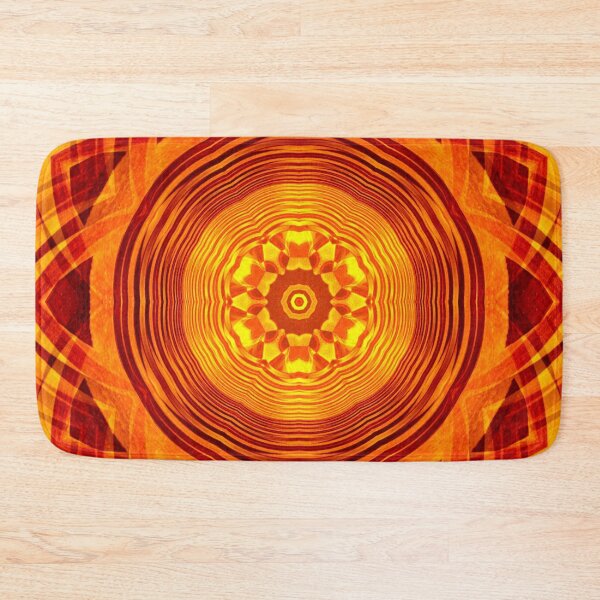 Item preview, PATTERN DESIGN STUDY #12 - Yellow, Rust and Orange Geometric Circles designed and sold by DEL-Productions.