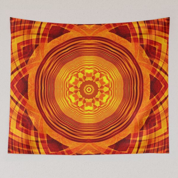 Item preview, PATTERN DESIGN STUDY #12 - Yellow, Rust and Orange Geometric Circles designed and sold by DEL-Productions.