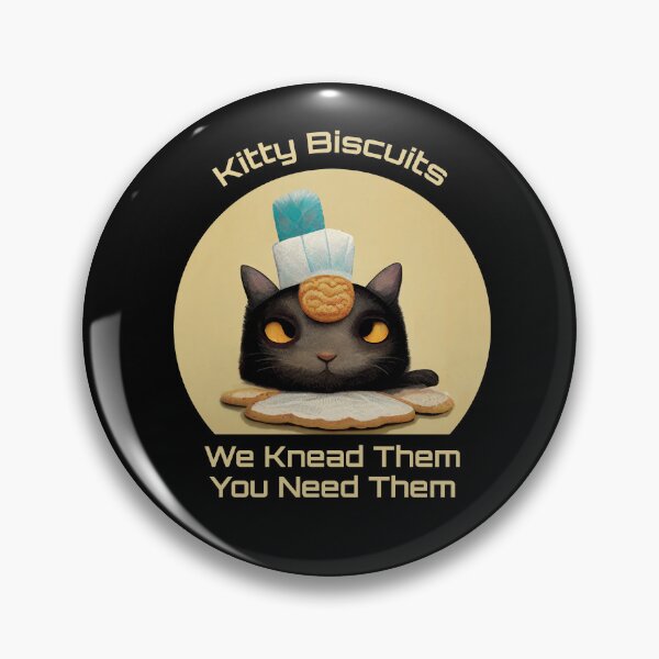 Item preview, Funny Black Cute Cat Making Biscuits With Love and a Cookie on Head You Need Them designed and sold by MattsMultiverse.