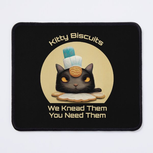 Item preview, Funny Black Cute Cat Making Biscuits With Love and a Cookie on Head You Need Them designed and sold by MattsMultiverse.