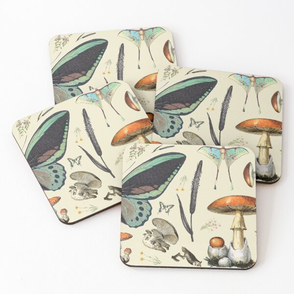 Item preview, Zoological Montage - Mushrooms, Flowers, & Butterflies designed and sold by AlleghenyDesign.