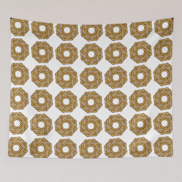 Item preview, Golden mandala, octagon, abstract art designed and sold by Meo Design.