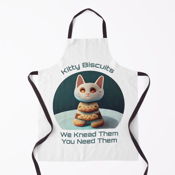 Item preview, Cute White Funny Cookie Cat Making Biscuits With Love and Cookie Tower You Need Them designed and sold by MattsMultiverse.