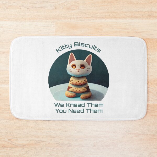 Item preview, Cute White Funny Cookie Cat Making Biscuits With Love and Cookie Tower You Need Them designed and sold by MattsMultiverse.