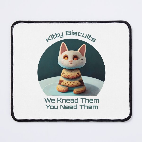 Item preview, Cute White Funny Cookie Cat Making Biscuits With Love and Cookie Tower You Need Them designed and sold by MattsMultiverse.