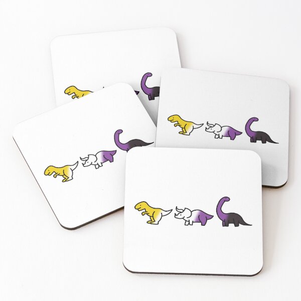 Item preview, Non-binary pride dinos designed and sold by Violets-Designs.