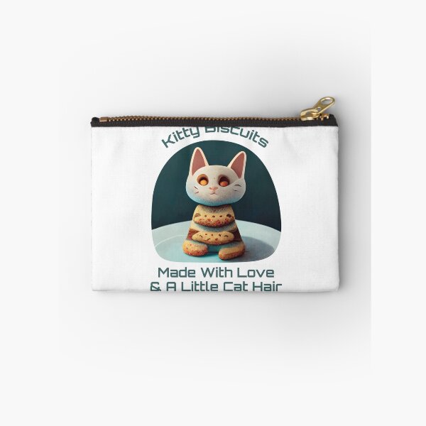 Item preview, Cute White Funny Cookie Cat Making Biscuits With Love and Cat Hair and Cookie Tower designed and sold by MattsMultiverse.