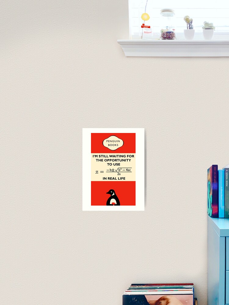 Waiting - Parody Penguin Book Cover Art Print