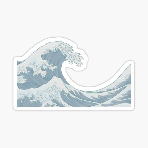 the great wave Sticker
