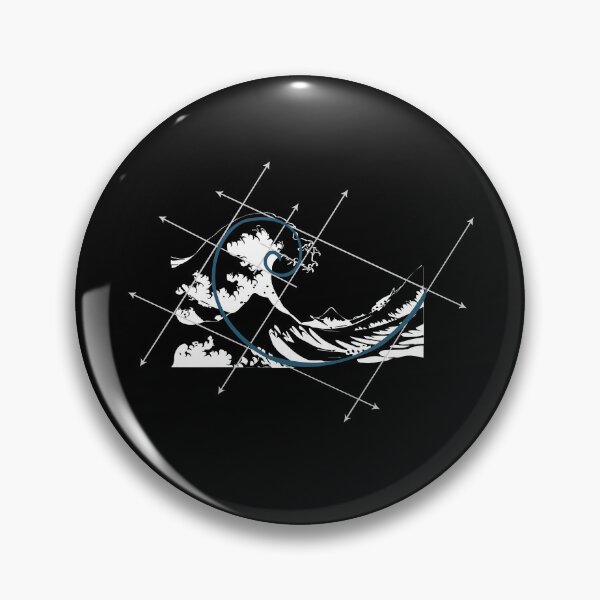 Item preview, Ocean Wave Meets Fibonacci Golden Ratio designed and sold by Betsytiptoe.
