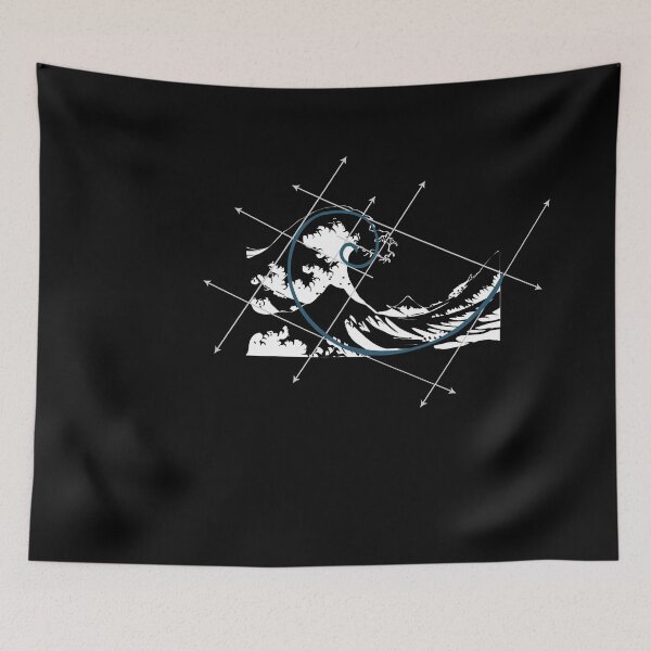 Item preview, Ocean Wave Meets Fibonacci Golden Ratio designed and sold by Betsytiptoe.