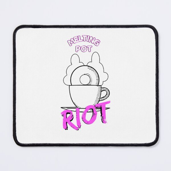 Item preview, webcomic Melting Pot Riot logo designed and sold by AubDiamant.