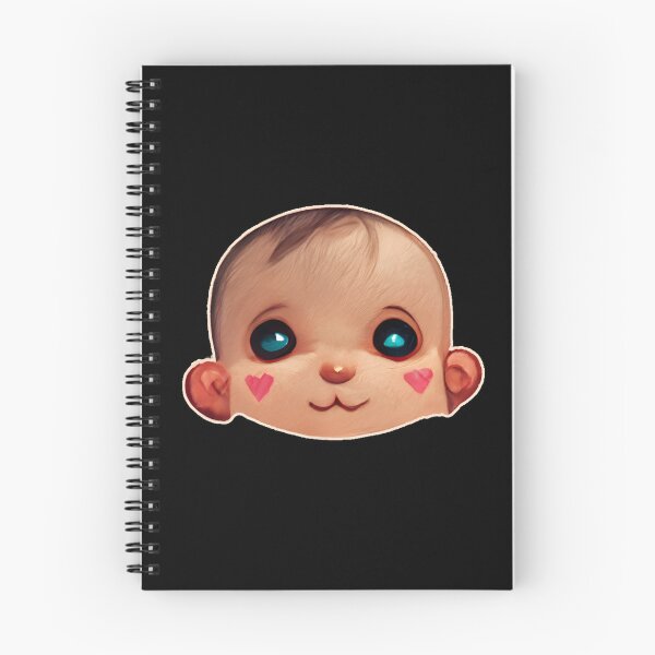 Item preview, Cute Happy Smiling Baby Painted Heart Cheeks designed and sold by MythicPrompts.