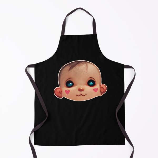 Item preview, Cute Happy Smiling Baby Painted Heart Cheeks designed and sold by MythicPrompts.