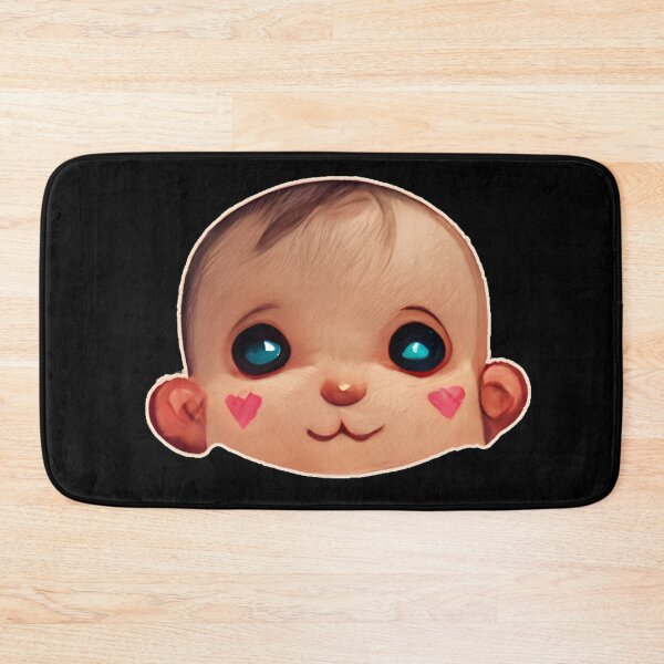 Item preview, Cute Happy Smiling Baby Painted Heart Cheeks designed and sold by MythicPrompts.