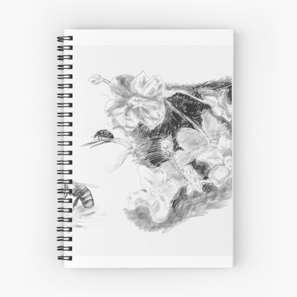Item preview, Ladybug & Honeybee B&W designed and sold by PaulinePS.
