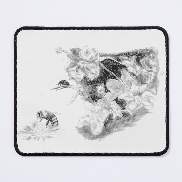 Item preview, Ladybug & Honeybee B&W designed and sold by PaulinePS.