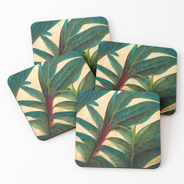 Item preview, Beautiful Amazon forest textured Pteridophyte dark green plant designed and sold by plantasiadesign.