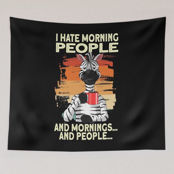 Item preview, I Hate Morning People Mornings And People Vintage designed and sold by Ibu83.
