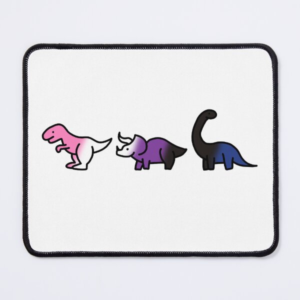 Item preview, Gender fluid pride dinos. designed and sold by Violets-Designs.