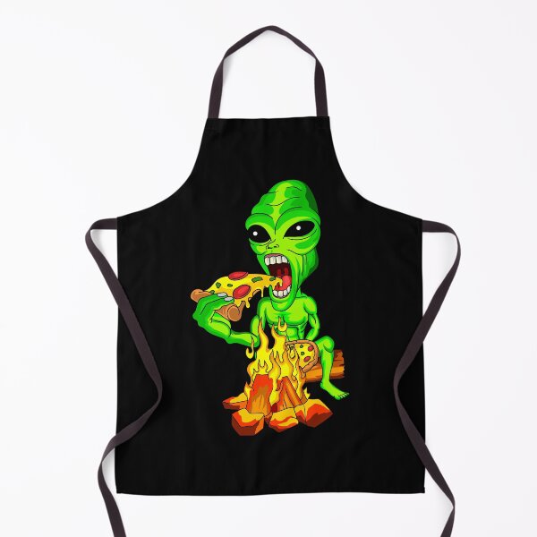 Item preview, Alien Eating Pizza UFO Extraterrestrial designed and sold by Ibu83.