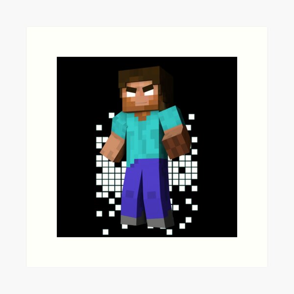 Steve and Herobrine Paper Craft Model