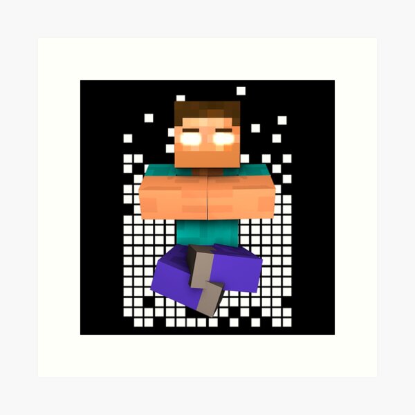 Herobrine, Minecraft, pixel Art, 3D Computer, skin, Gaming, Fan