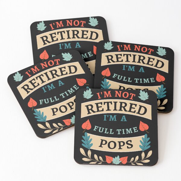 Item preview, Retired Pops 2022. Funny, perfect for Retiring Grandpas who love inspirational quotes. Give as a Retirement gift for your dad, grandfather husband or coworker who love their grandkids designed and sold by Saffire6.