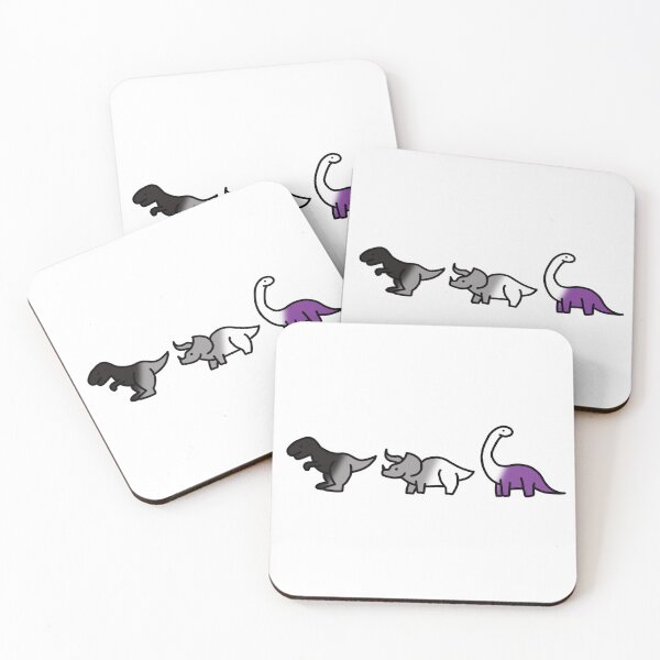 Item preview, Asexual pride dinos designed and sold by Violets-Designs.