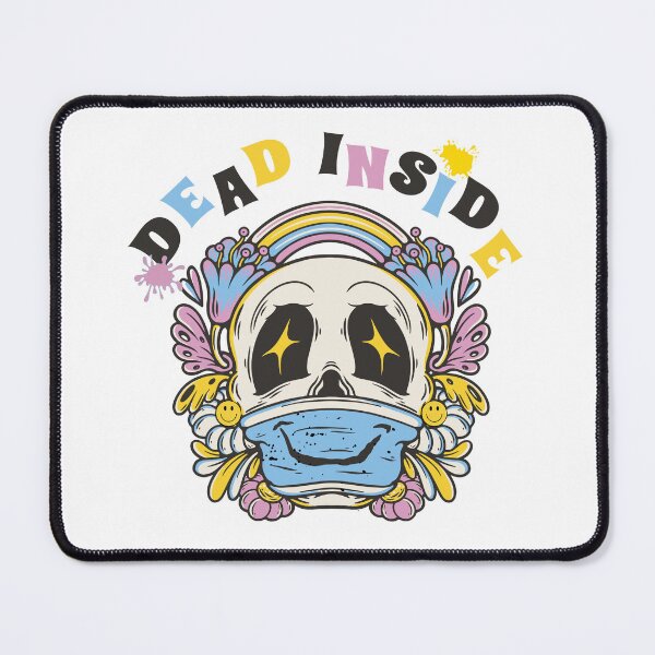 Item preview, Dead inside retro skull designed and sold by Tonickay.