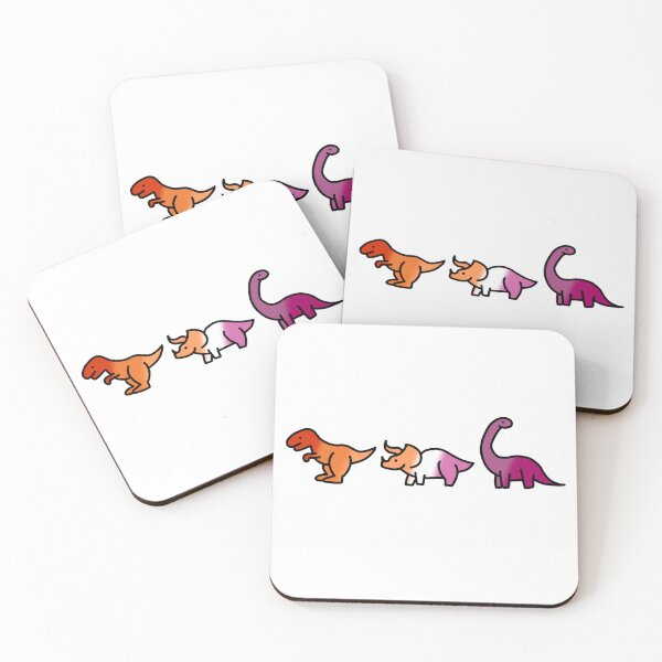 Item preview, Lesbian pride dinos designed and sold by Violets-Designs.