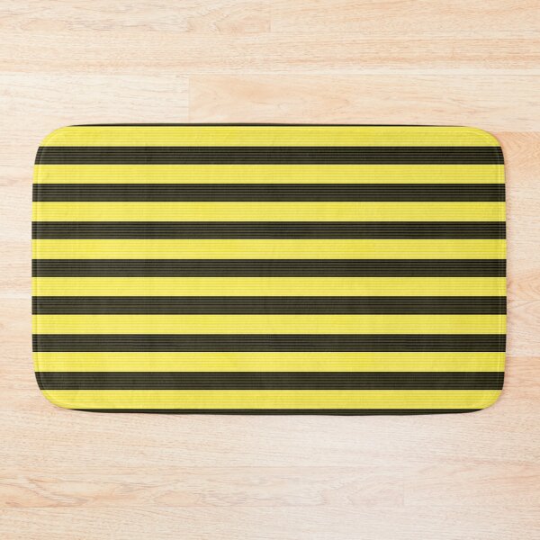 Item preview, Yellow and Black scratched stripes designed and sold by LawsonFabrics.
