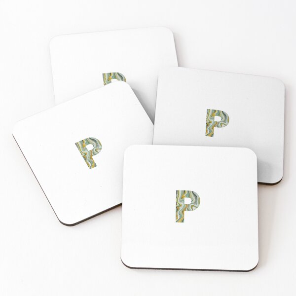 Item preview, The Letter P Green Marble Font designed and sold by smiledeer78.