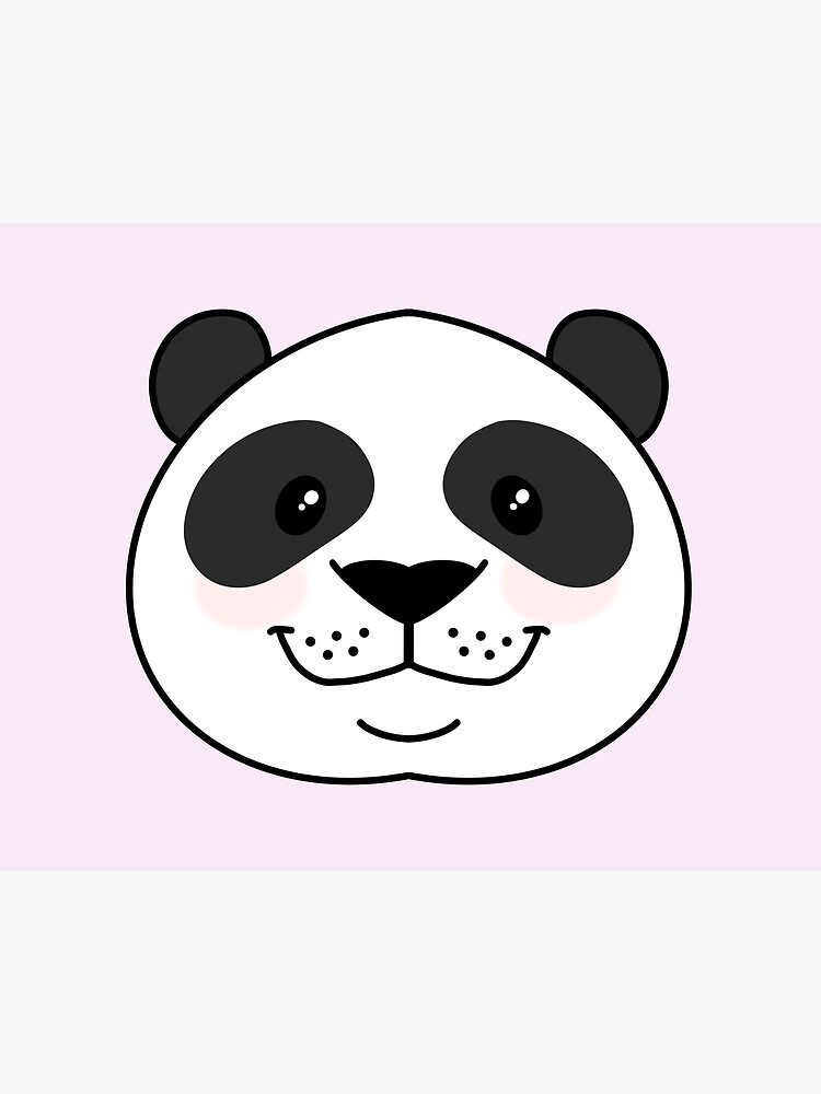 Cara de panda de dibujos animados L mina r gida