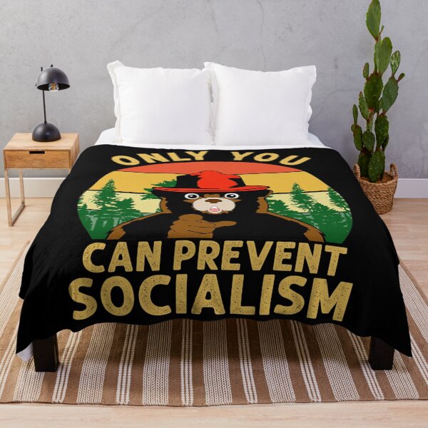 Item preview, Only You Can Prevent Socialism Bear Camping Vintage Anti designed and sold by ageddaughter679.