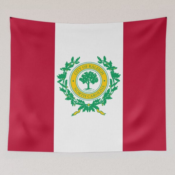 Item preview, Flag of Raleigh North Carolina designed and sold by MadEDesigns.