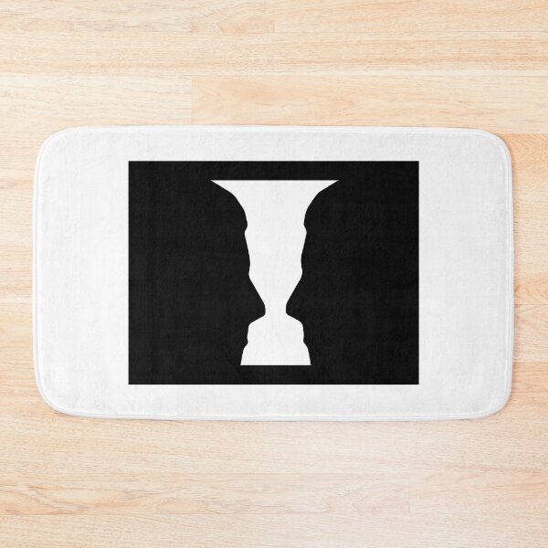 Item preview, Two silhouette profile or a white vase Optical illusion designed and sold by bolkibox.