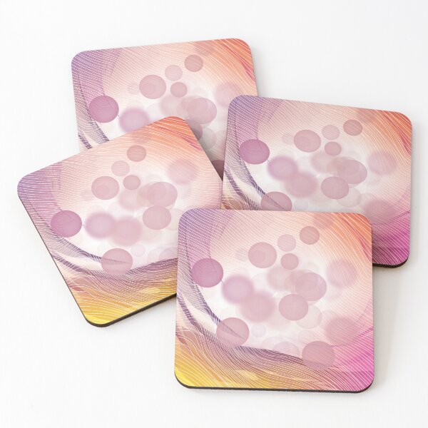 Item preview, Floating Pink Bubbles.. An abstract ethereal design using shades of pink and gold designed and sold by ditzy-designs.