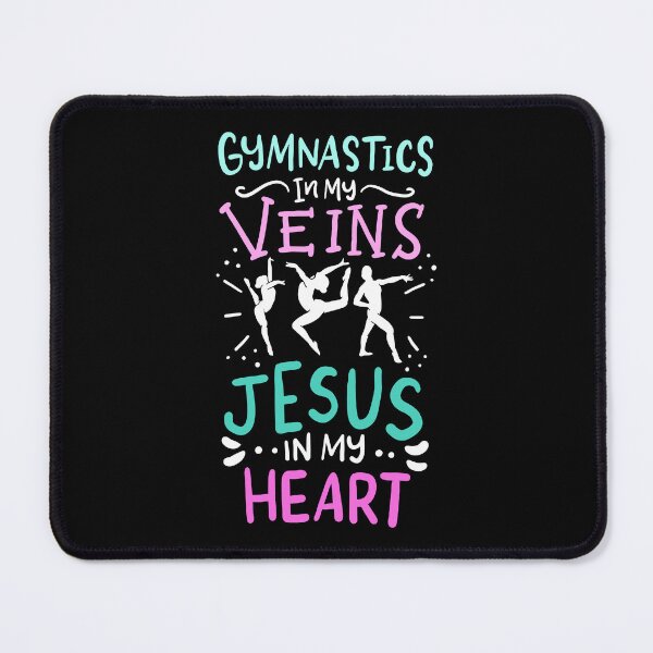 Item preview, Gymnastics In My Veins Jesus In My Heart designed and sold by Betsytiptoe.