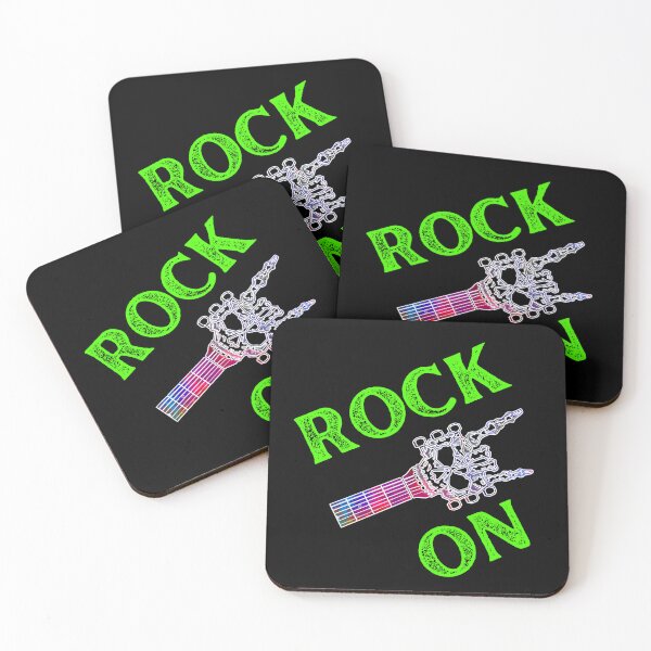 Item preview, Rock On Guitar Neck And Skeleton Hand designed and sold by WoodburyLake.