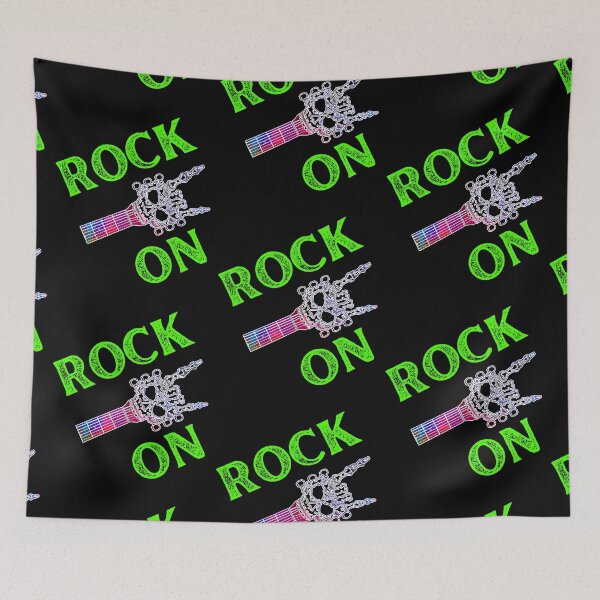 Item preview, Rock On Guitar Neck And Skeleton Hand designed and sold by WoodburyLake.