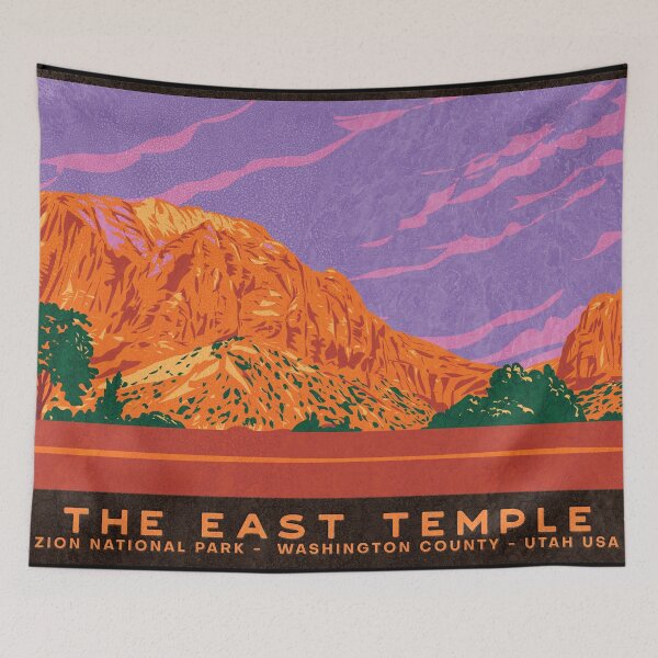 Item preview, The East Temple Zion National Park designed and sold by JordanHolmes.