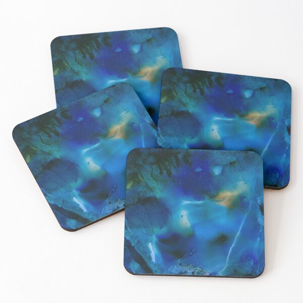 Item preview, Into the Blue |  Alcohol Ink Abstract designed and sold by Ethel Wagner Art.