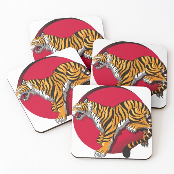 Aperçu de l'œuvre Tigre, tigres, animal, mignon, chat, animaux, drôle, nature, golf, collège, orange, bois de tigre, vintage, créée et vendue par SUNDigital123.