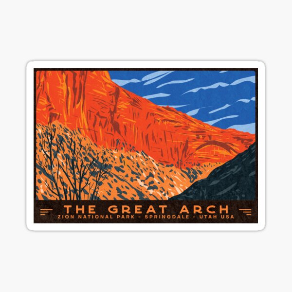 Vista previa del artículo con la obra «Parque Nacional del Gran Arco de Zion», diseñado y vendido por JordanHolmes.