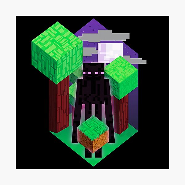 Enderman Minecraft Paper Craft Model