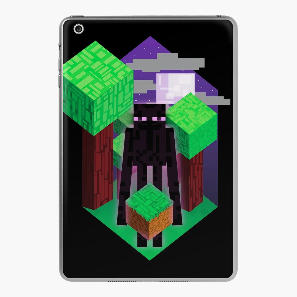 Enderman Grass Block iPad Case & Skin for Sale by qloc